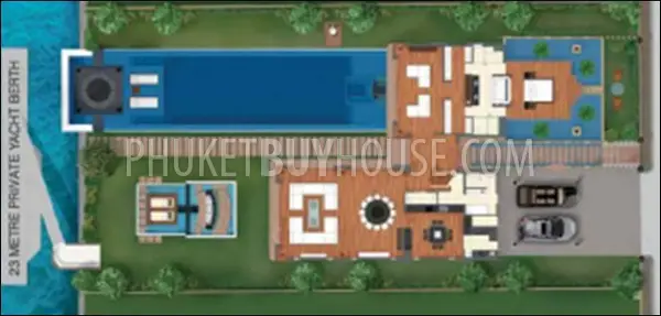 ISL4884: Royal Waterfront Pool Villa with Private 23m Yacht Berth. Fotoğraf #2