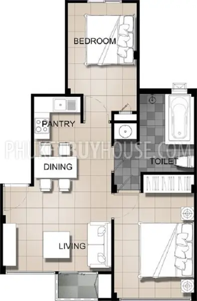 KAM4965: New boutique condominium with 1 and 2 bedrooms - Kamala beach. Photo #17