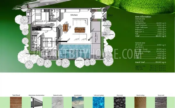 NAI4972: Luxury 2 Bedroom Villa just Minutes from Nai Harn beach. Photo #1