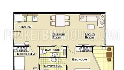 NAI4923: Two Bedroom Coastal View Apartment within Walking Distance to Nai Harn Beach. Photo #14