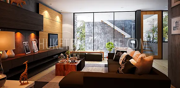 KAM5024: New villas near Kamala with unique eco design for sale on Phuket. Photo #1