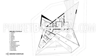 KTH5005: Steel Architectural Designed Waterfront Masterpiece Villa in Phuket for Sale, a must see. Photo #18