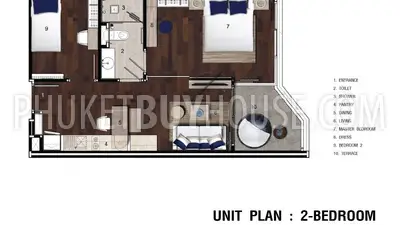 NAI5073: Luxury 2 bedroom deluxe apartment at Nai Harn Beach. 照片 #9