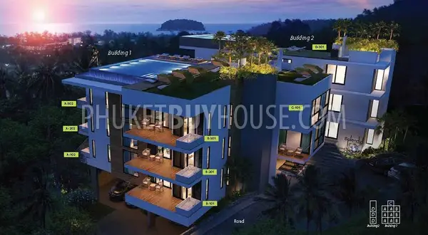 KAT5081: Studio-Apartment at New Luxurious Condominium near Kata Beach. Photo #1