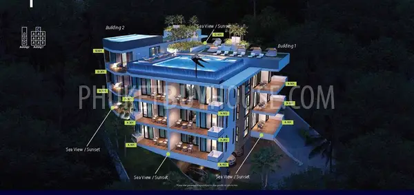 KAT5081: Studio-Apartment at New Luxurious Condominium near Kata Beach. Photo #14