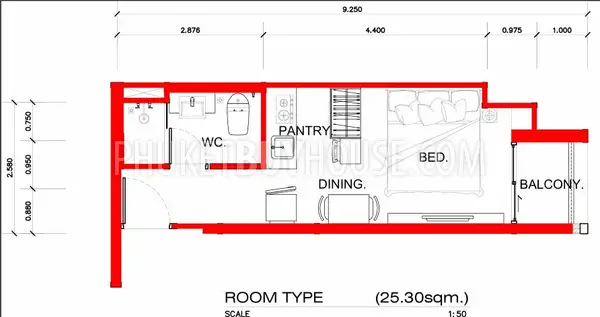 KAT5081: Studio-Apartment at New Luxurious Condominium near Kata Beach. Photo #24