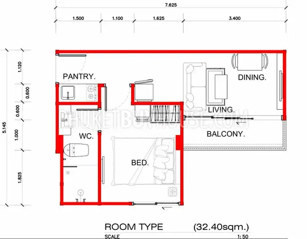 KAT5083: Splendid 1 Bedroom Apartment with Mountain view in Kata. Photo #16