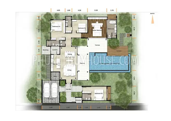 LAY5130: 3 Bedroom Luxury Pool Villa near Layan Beach. Photo #3