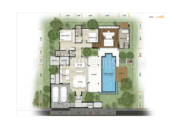 LAY5131: Luxury Pool Villa in Phuket with 3 Bedrooms. Photo #45
