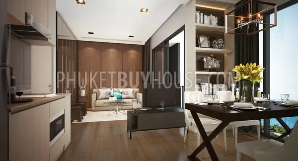 SUR5214: Односпальные Апартаменты с Джакузи в Новом Кондо на Пляже Сурин. Фото #18