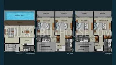KAT5320: Modern 4 Bedroom Pool Villa in Kata. 照片 #10