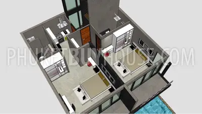 KAT5320: Modern 4 Bedroom Pool Villa in Kata. 照片 #14