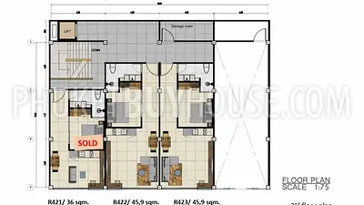 PAT5286: 1 Bedroom apartment in Condominium in Patong. Photo #8