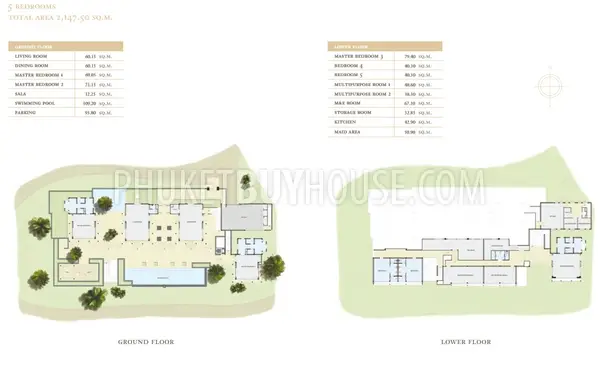 LAY5323: Spectacular Five-Bedroom Residence at Layan Beach. Photo #3
