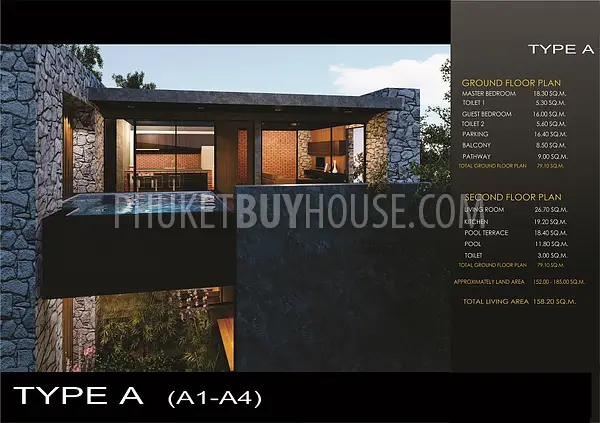 KAM5326: 2 Bedroom Pool Villa in Kamala. Photo #2