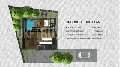 KAM5330: 3 Bedroom Pool Villa in Kamala. 照片 #14