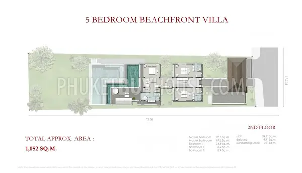 PHA5371: Luxury Oceanfront Villa at Natai Beach. Photo #18