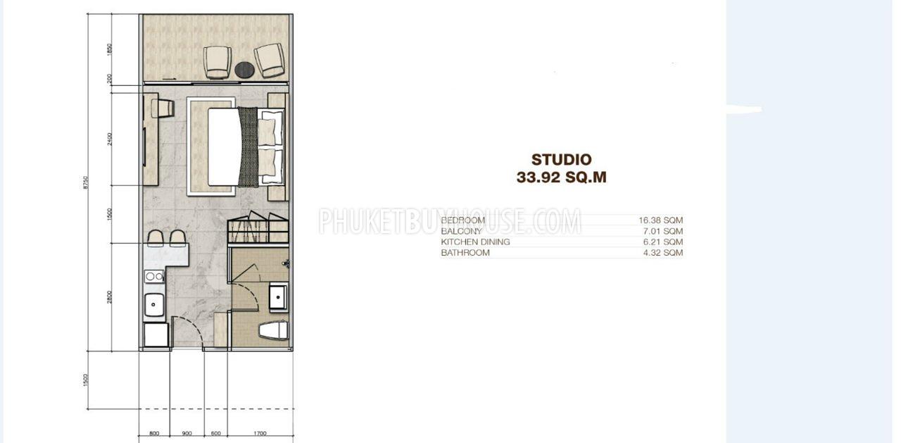 KAM5469: Квартира-студия в новом комплексе на Камале. Фото #3