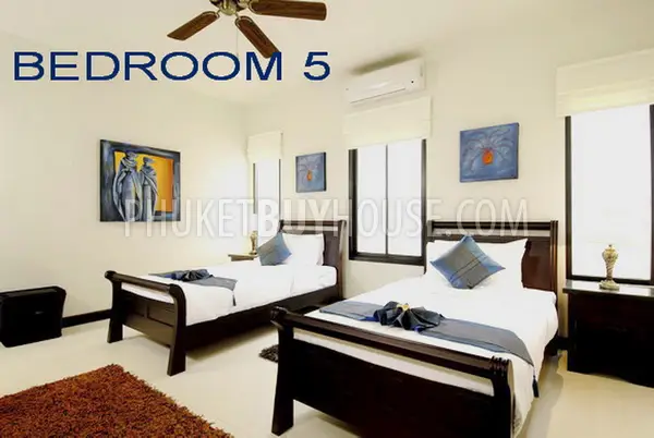 NAI5456: Beautiful Villa with 6 Bedrooms and Swimming Pool in Secured Area, Nai Harn. 照片 #9