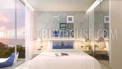 KAT5502: Sea View 1 Bedroom Apartment in New Project at Kata Noi. Fotoğraf #2