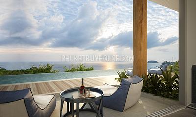 KAT5503: 2 Bedroom Apartment with Panoramic Sea View at Kata Noi. Photo #6