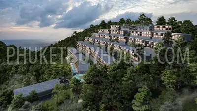 KAT5503: 2 Bedroom Apartment with Panoramic Sea View at Kata Noi. Fotoğraf #14