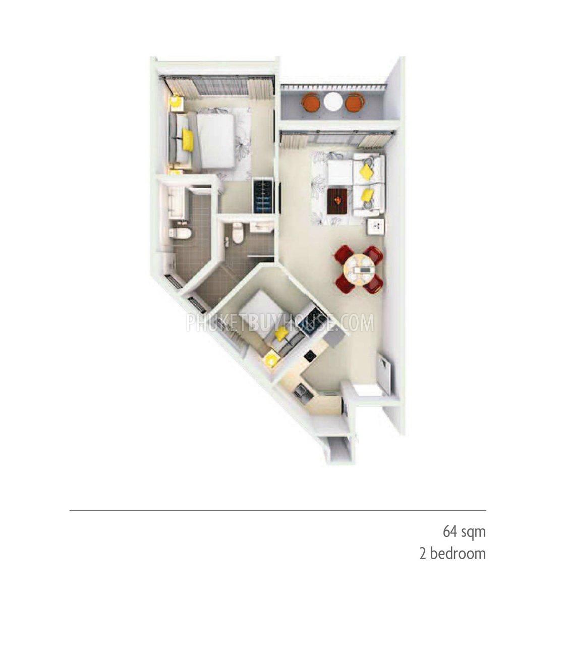 BAN5548: 2 Bedroom Apartment in Successful Development, Bangtao Beach. Photo #15
