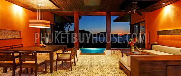 PAN5527: Magnificent 2 Bedroom Villa with panoramic Sea View in Phuket. Fotoğraf #1