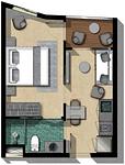 KAR5595: Изумительная 1-комнатная Квартира в Новом Смелом Проекте Кондоминиума. Миниатюра #1