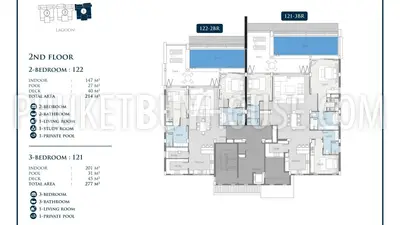 BAN5620: Exquisite Apartment with 2 bedroom at Prestigious area - Laguna. Fotoğraf #7
