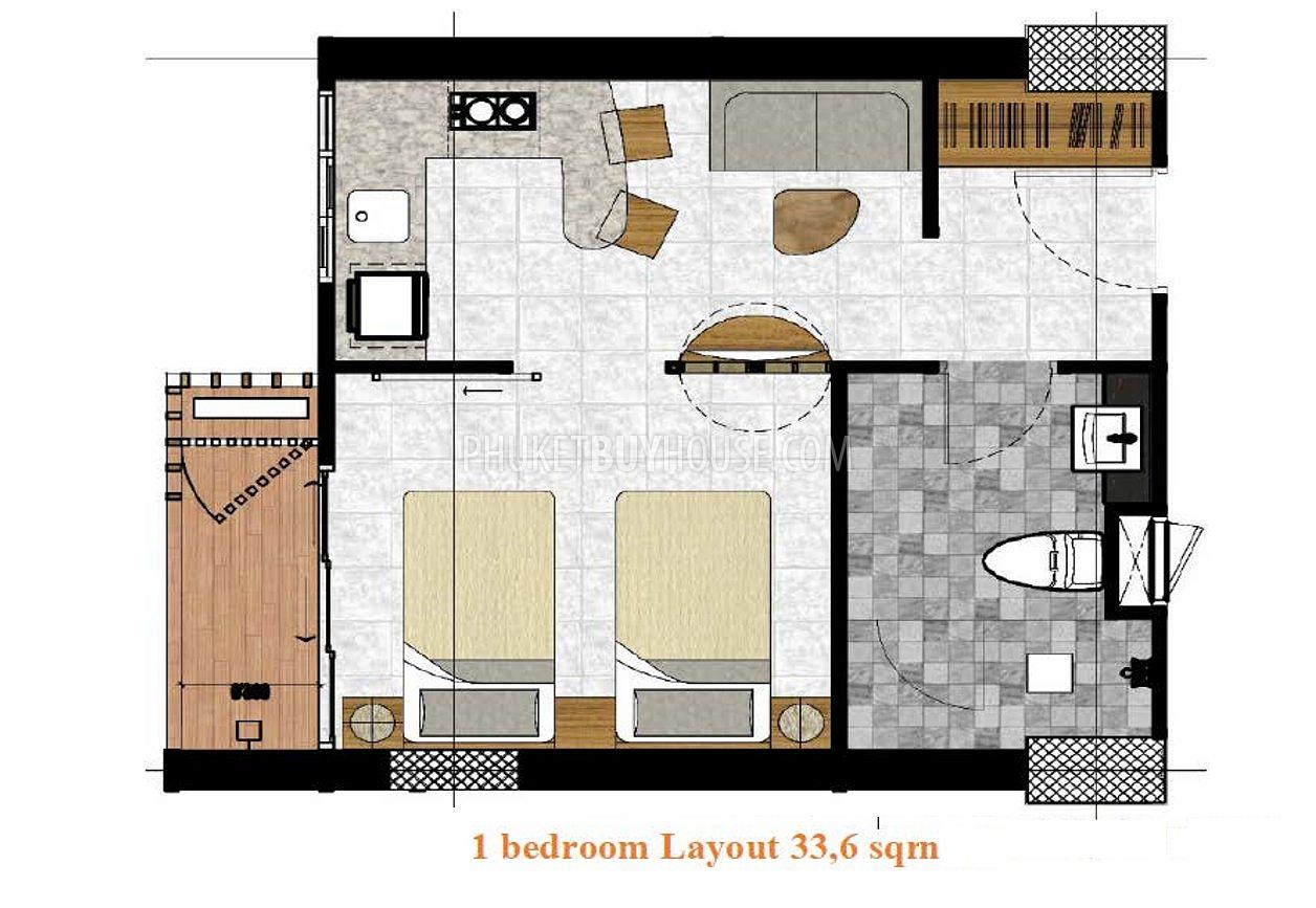 PAT5625: 1-спальные VIP-апартаменты в элитном жилом комплексе, пляж Патонг. Фото #11