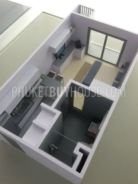 PAT5628: One-bedroom Apartment 38 sq.m. at Patong beach. Fotoğraf #3
