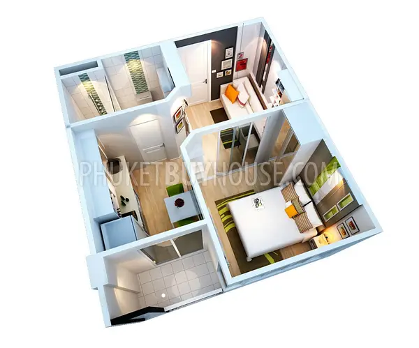 KTH5630: Two apartments for investment at Kathu. Fotoğraf #3