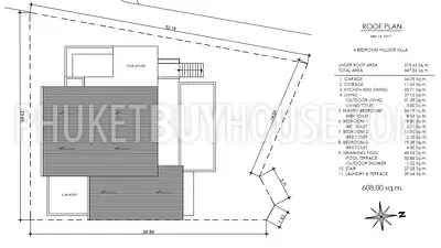 NAI5600: New Tropical Villa with 4 Bedrooms, swimming pool and skylight roof in Nai Harn. Photo #30