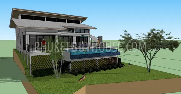 NAI5600: New Tropical Villa with 4 Bedrooms, swimming pool and skylight roof in Nai Harn. Photo #35