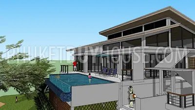 NAI5600: New Tropical Villa with 4 Bedrooms, swimming pool and skylight roof in Nai Harn. Photo #38