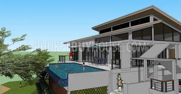 NAI5600: New Tropical Villa with 4 Bedrooms, swimming pool and skylight roof in Nai Harn. Photo #38