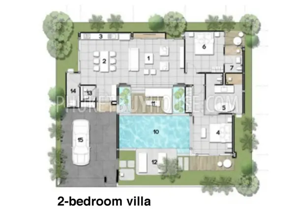 KAM5602: Amazing Pool Villa in New Development, Kamala Beach. Photo #13