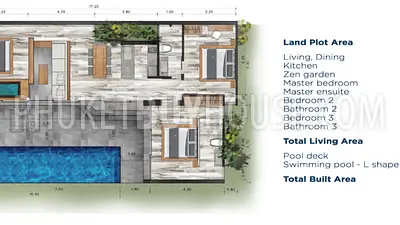 LAY5608: Stunning Three-Bedroom Pool Villa close to the Layan beach. 照片 #12