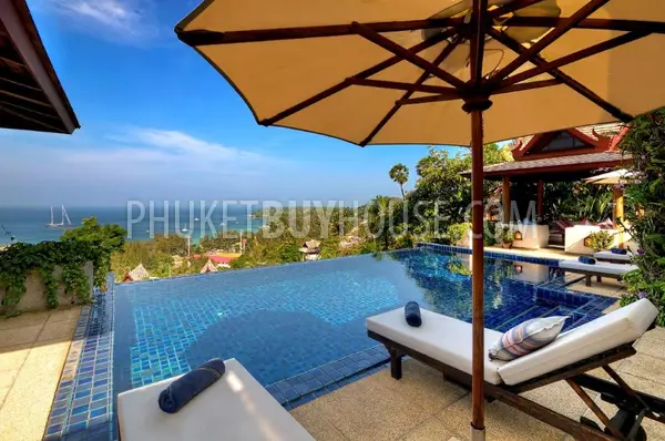 SUR5685: Stunning 5 Bedroom Villa With Sea View, Surin Beach. Photo #5
