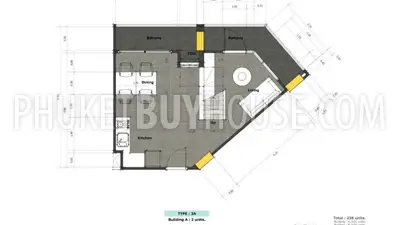 NAI5756: Loft style Apartment close to NaiHarn beach. Fotoğraf #6