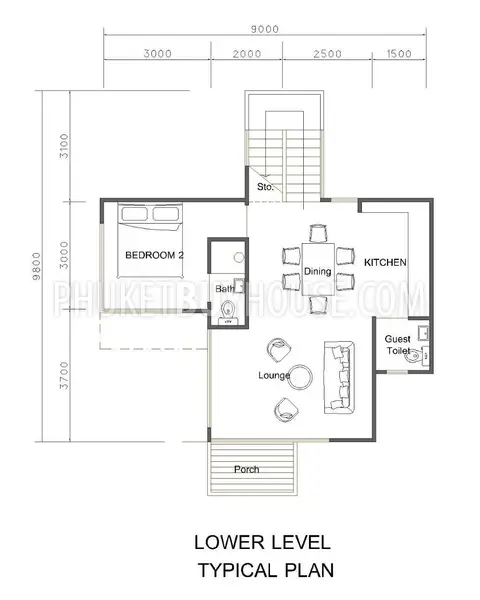 KAM5785: Magnificent Sea View Villas with 2 Bedroom in Kamala. Fotoğraf #8