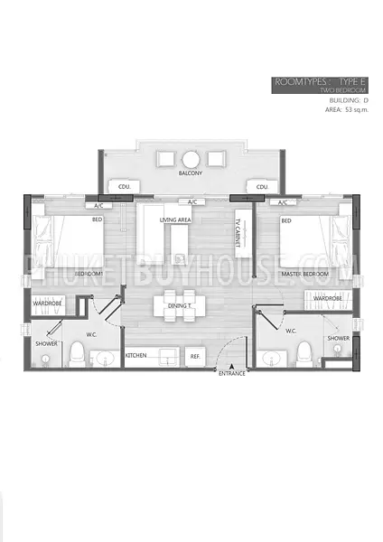 NAY5913: 2 Bedrooms Apartment close to the Nai Yang beach. Photo #2