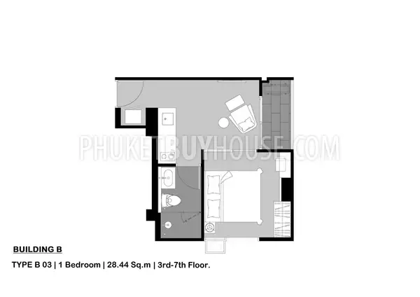 PAT5945: Fully furniture Apartment at Modern Condominium in Patong. Photo #20
