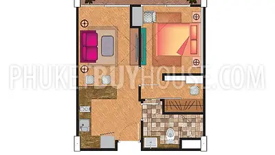 RAW5956: Cozy 1 Bedroom Apartment in Rawai Beach. Photo #1