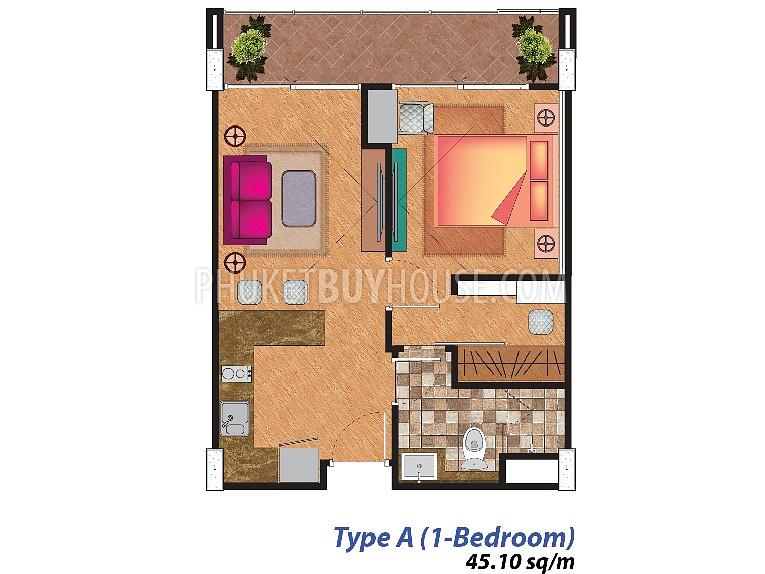 RAW5956: Cozy 1 Bedroom Apartment in Rawai Beach. Photo #1