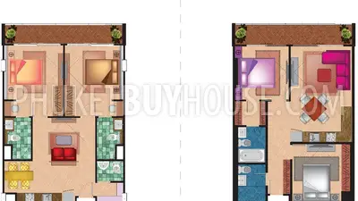 RAW5957: Modern Apartment with a Mountain View in Rawai. Photo #1