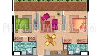 RAW5959: Amazing 2 Bedroom Penthouse at New Condominium in Rawai. Photo #2