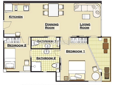 NAI5966: Apartment with 2 Bedroom near Naiharn Beach. Photo #1