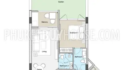 BAN5936: Apartment at New Project in Bang Tao. Fotoğraf #18